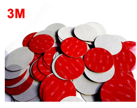 1000Pcs/lot 58mm Round 3M VHB 5608 Double Sided Adhesive Acrylic Foam Tape Mounting Tape Gray Diameter 58mm Disc Circle