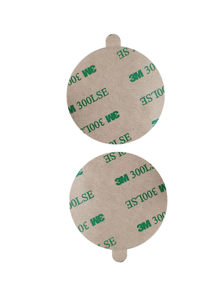 3M 9495LE Double Coated Adhesive Round Sticker Tape, Diameter 50mm （1.97"), Clear Circle Disc