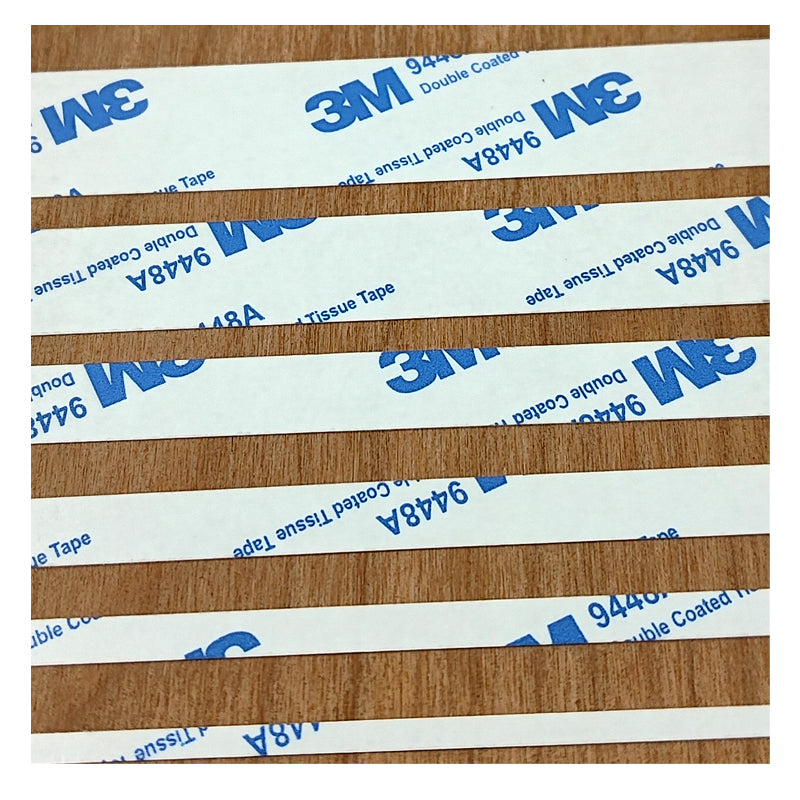 3M 9448A Double Coated Tissue Tape – 50 m Roll, Translucent