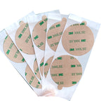 3M 9495LE Double Coated Adhesive Round Sticker Tape, Diameter 50mm （1.97"), Clear Circle Disc