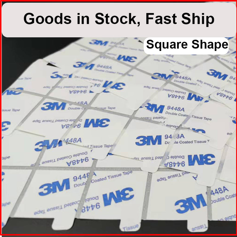 3000 circles, 3M 9448A Double Sticky Circle Disc for Wax Seal, Multi Size Options, with Easy Peel Tab